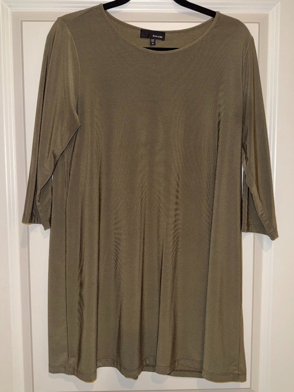 Sun Kim Oversized Brown Tunic Top Women's Medium